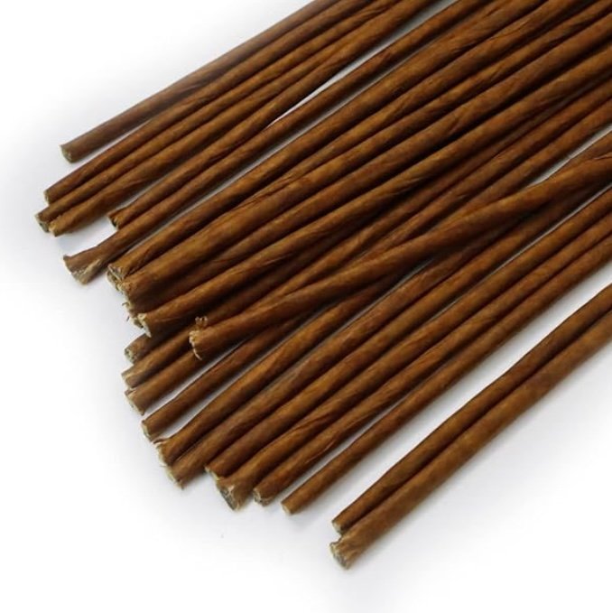 Craftoa Brown Paper Coated Floral Stems – 2.1mm Thick Flower Making Sticks, DIY Craft Stems for Artificial Flowers, Bouquets & Floral Arrangements – Pack of 30