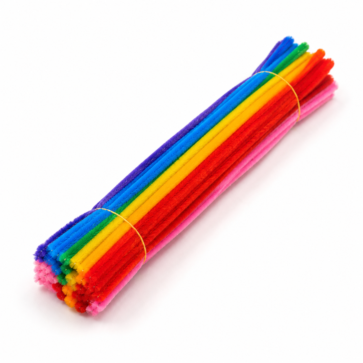 8mm Multicolor Chenille Pipe Cleaners – 100 Pcs